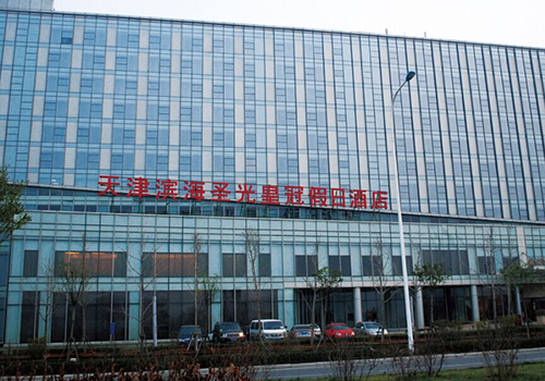 电动木百叶,天津滨海圣光皇冠酒店